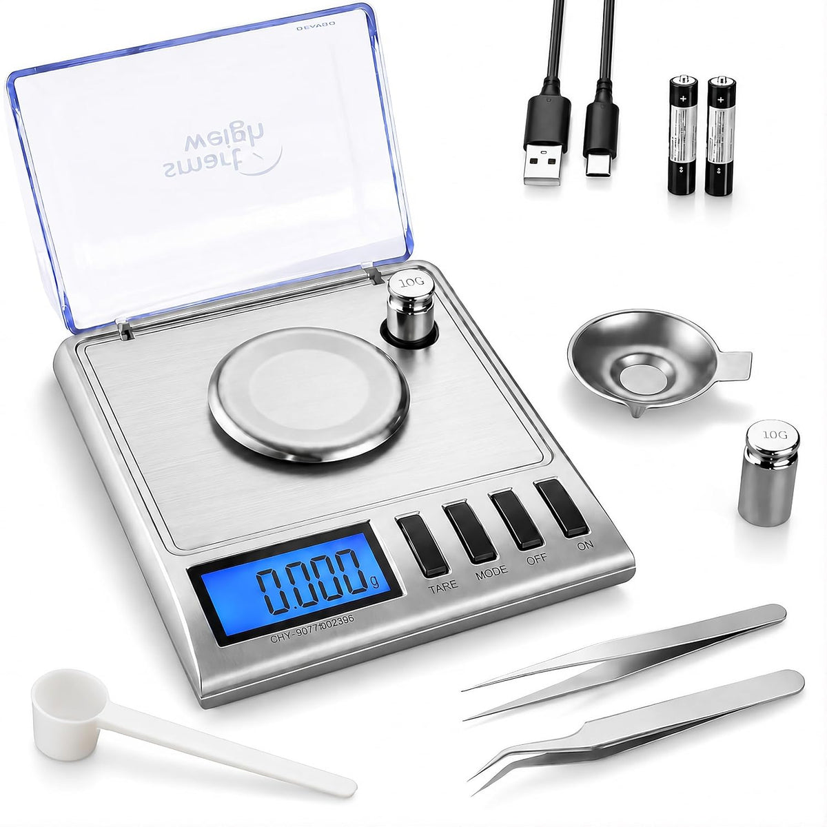 Smart Weigh GEM20 Digital Milligram Scale, 20 g × 0.001 g