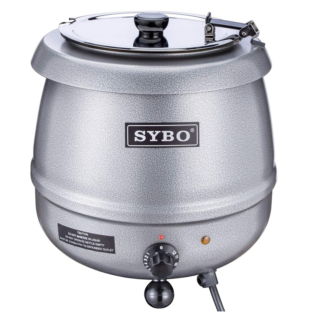 SYBO 10.5-Quart Electric Soup Warmer – Silver