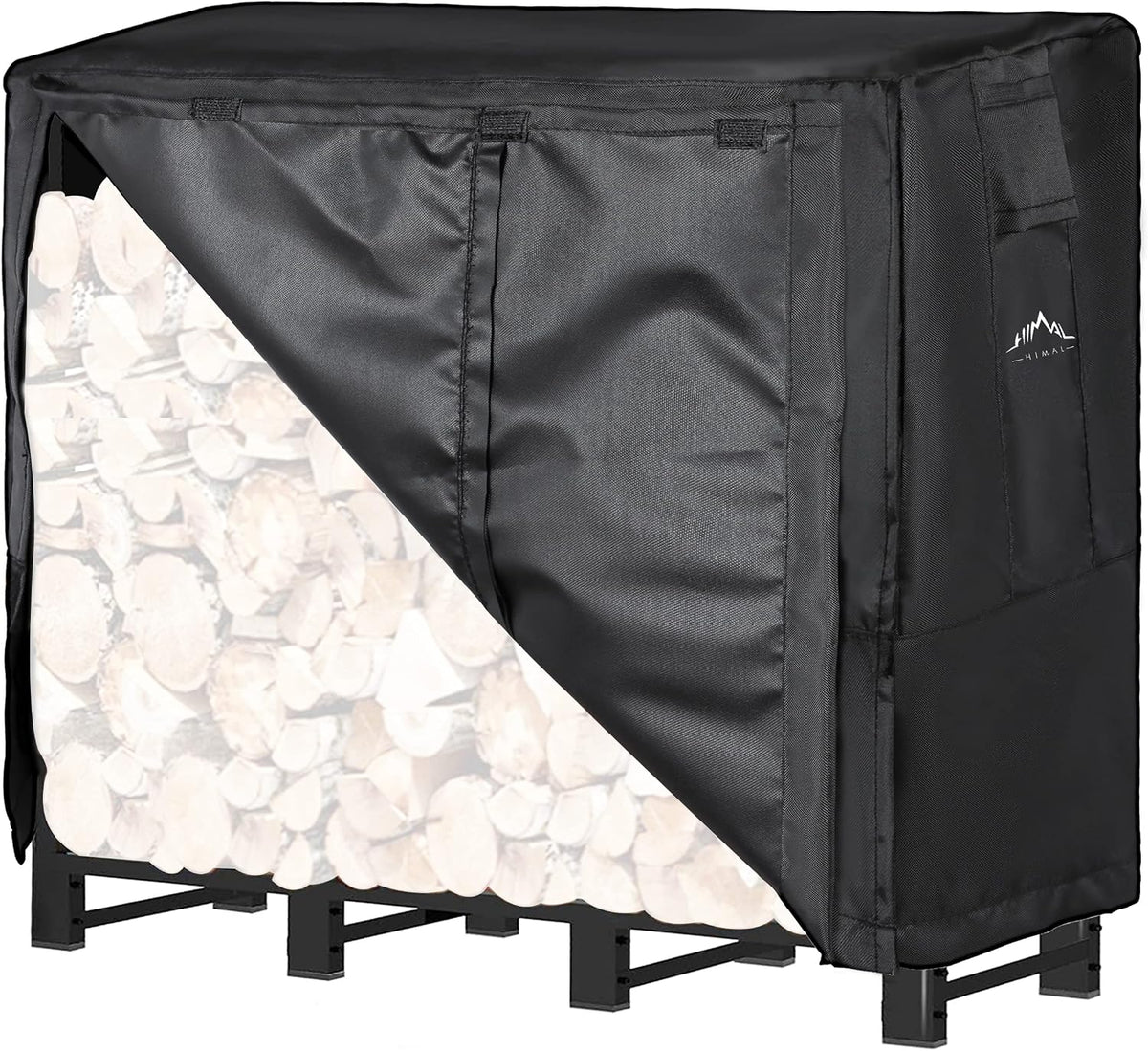 Himal Outdoors Firewood Rack Cover - Black, 4 Foot