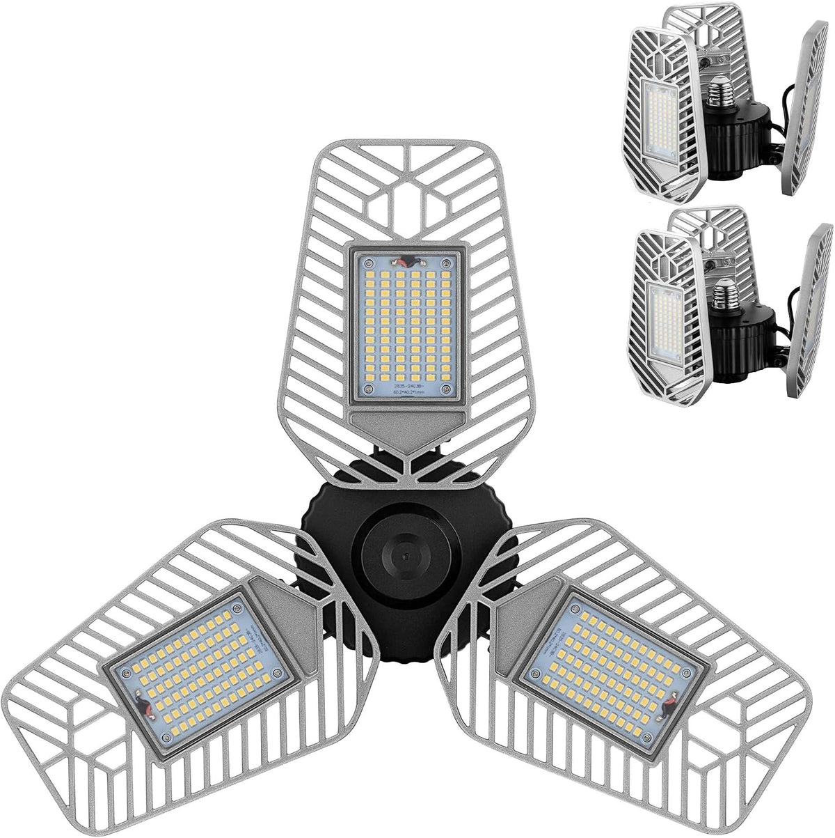 LZHOME YOOUS Adjustable LED Garage Lights - 82W, 5000K, 2 Pack