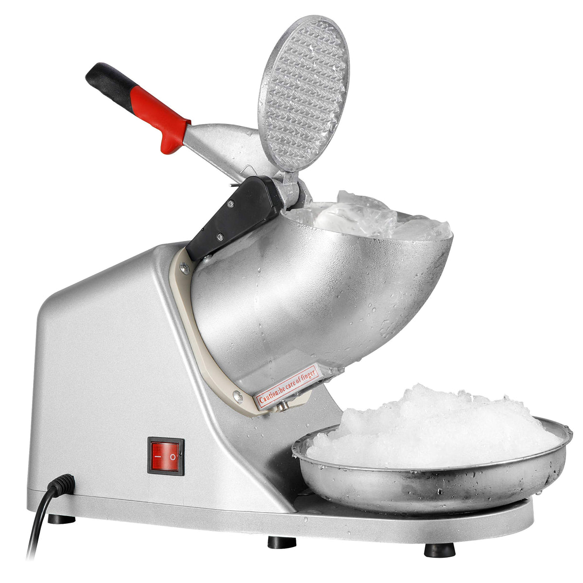 ZENY 300W Electric Ice Shaver & Snow Cone Maker, Silver