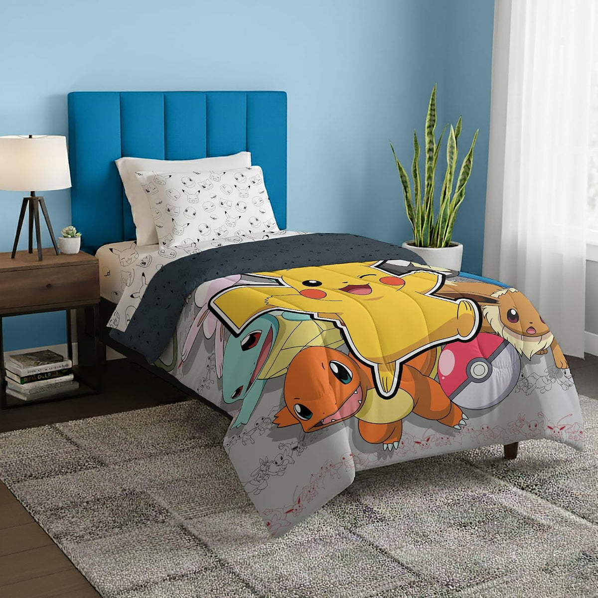 Northwest Pokémon Battle Squad Twin Bed in a Bag Set, 4-Piece