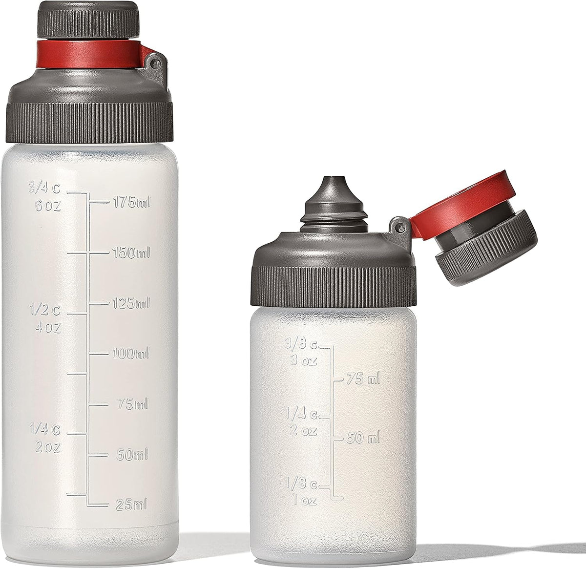 OXO Outdoor Leakproof Squeeze Bottle Set, 3 oz and 6 oz