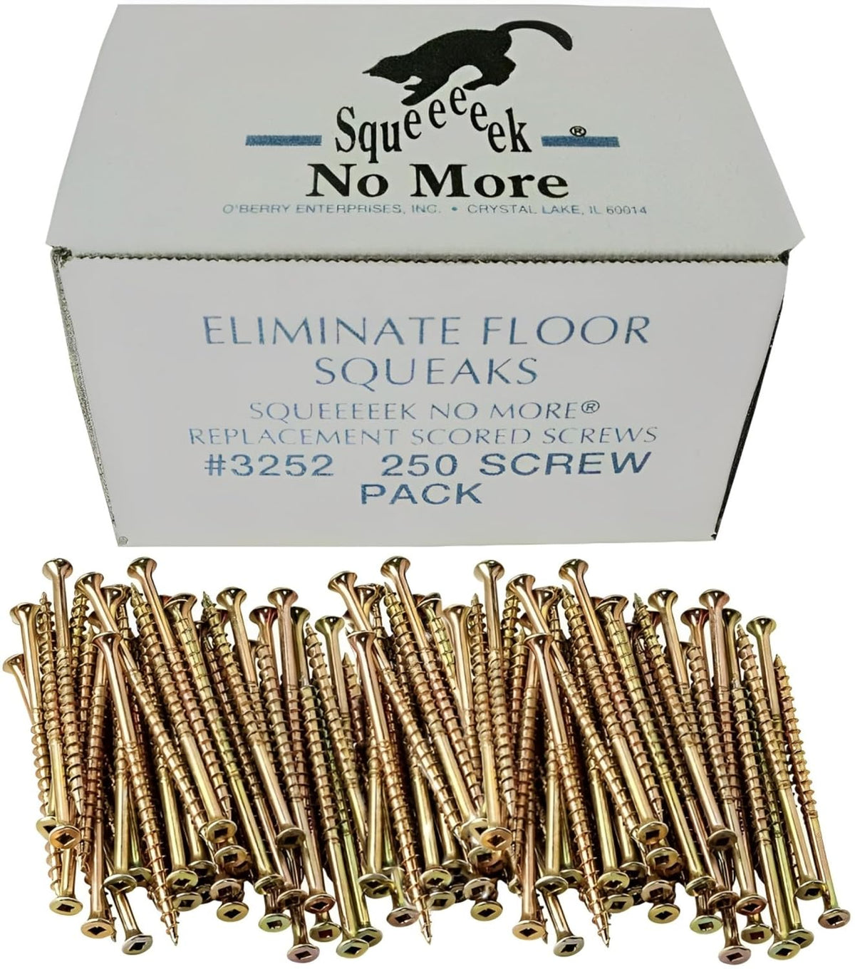 Squeeeeek No More 3252 Replacement Floor Screws, 250 Pack