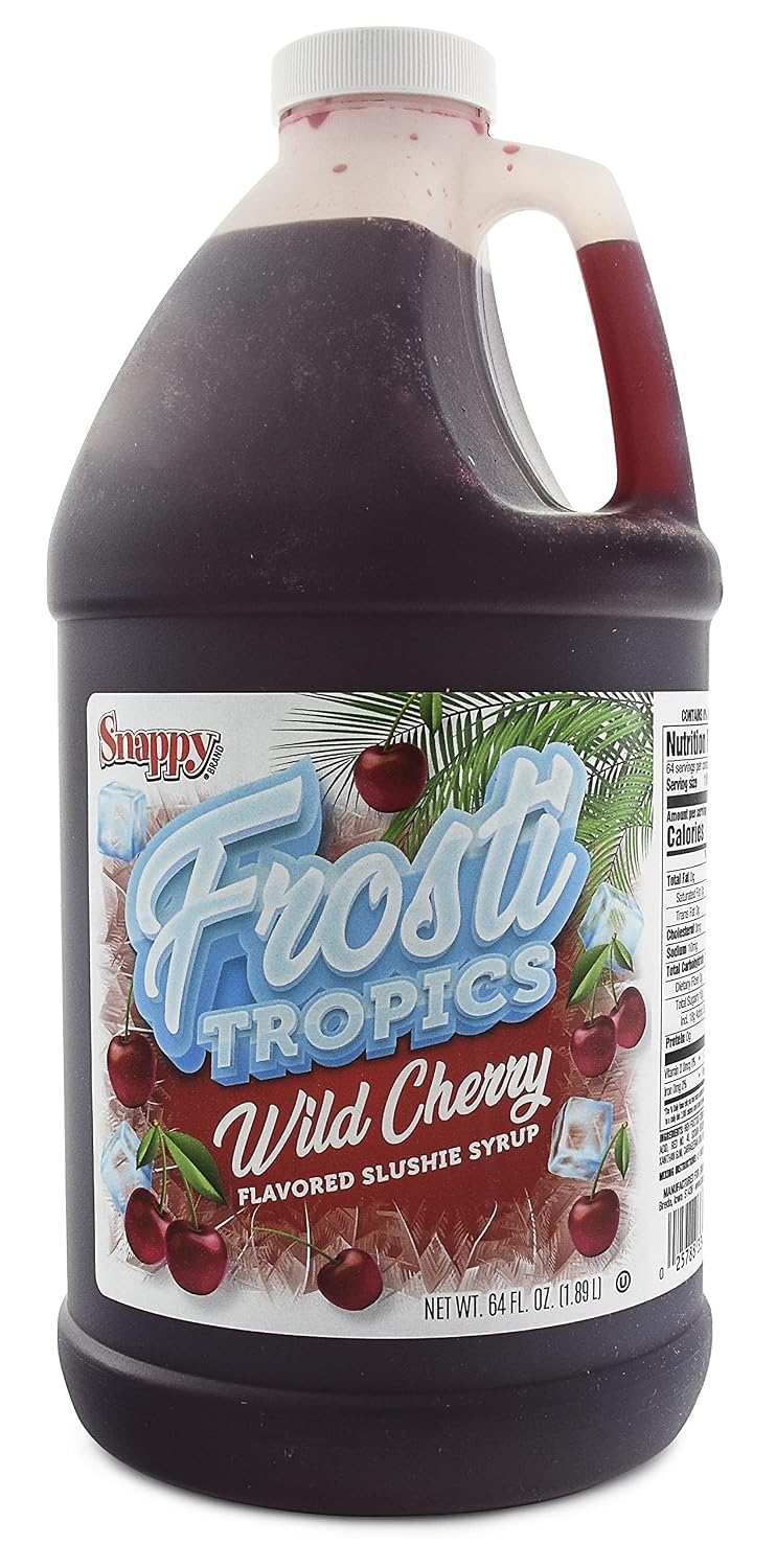 Snappy Frosti Tropics Wild Cherry Slush Mix, 1/2 Gallon