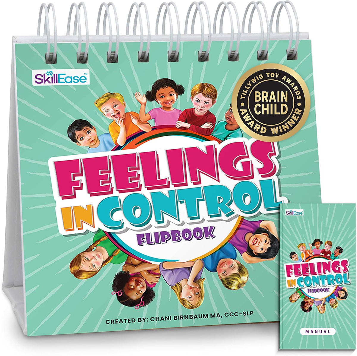 SkillEase Feelings in Control Flipbook, 20 Emotion Pages