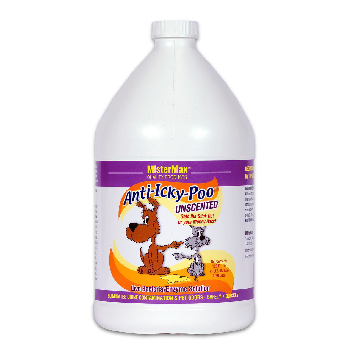 Mister Max Anti-Icky-Poo Unscented 1 gallon pet odor eliminator
