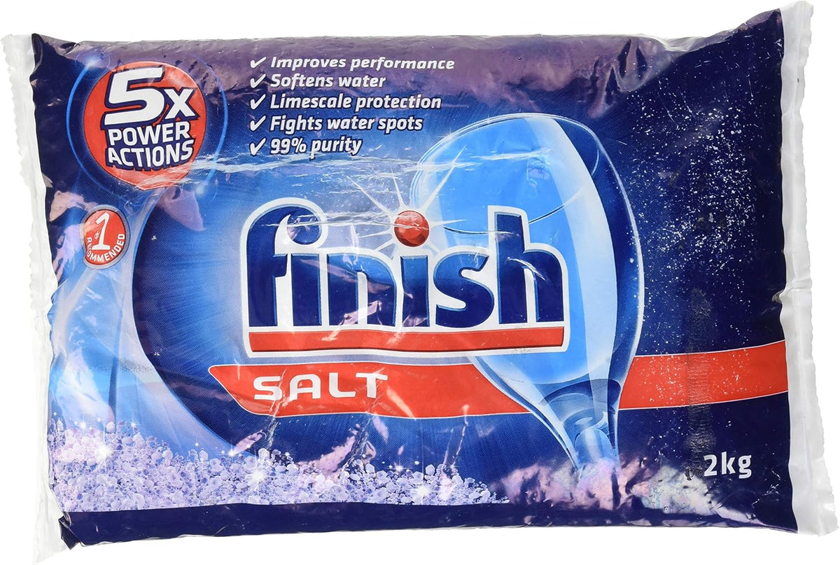 Finish SGZ9091UC Dishwasher Water Softener Salt, 2 kg