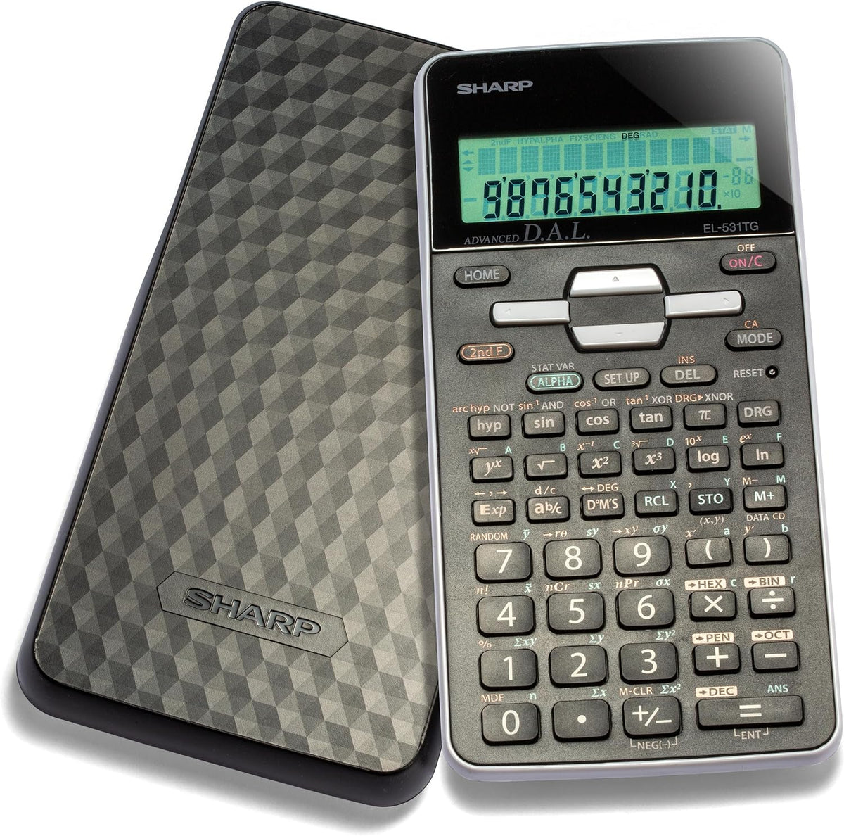 Sharp EL-531TGBBW Scientific Calculator, Black & White