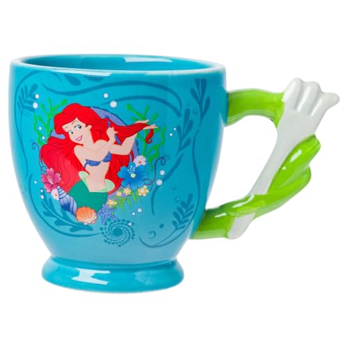 Silver Buffalo Disney The Little Mermaid Ariel Dinglehopper 3D Handle Mug, 20 oz