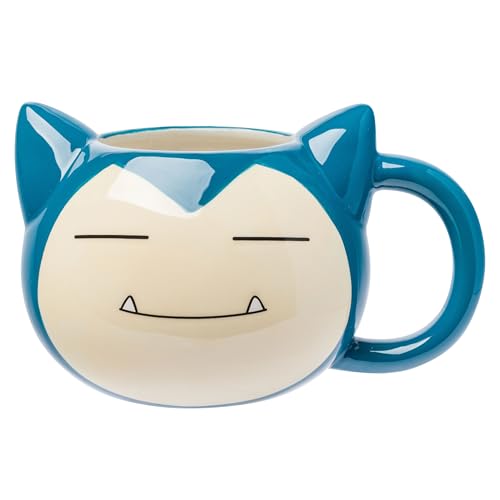 Silver Buffalo Pokémon Snorlax Face Ceramic 3D Sculpted Mug, 20 oz