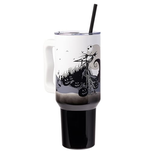 Silver Buffalo Nightmare Before Christmas, Stainless Steel Tumbler, 40 oz