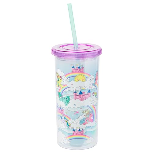 Silver Buffalo My Little Pony Magical Castle Pattern Cold Cup, 20 oz