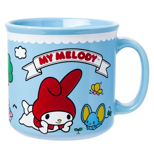 Silver Buffalo Sanrio Hello Kitty and My Melody, Ceramic Camper Mug, 20 oz