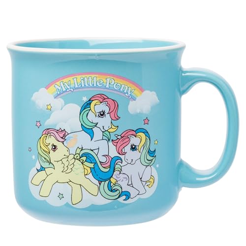 Silver Buffalo My Little Pony Retro Trio Ceramic Camper Mug, 20 oz