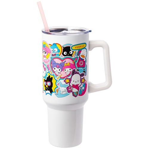 Silver Buffalo Sanrio Hello Kitty & Friends Stainless Steel Tumbler, 40 oz