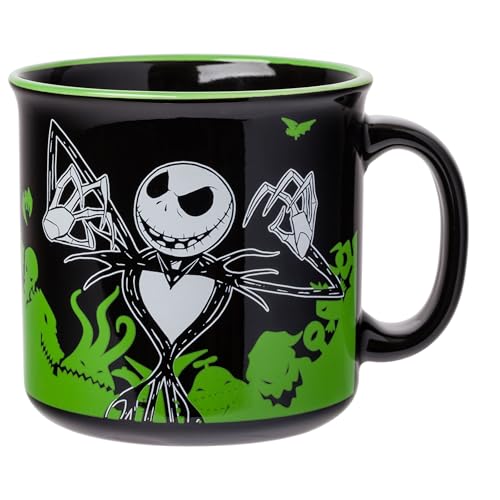 Silver Buffalo The Nightmare Before Christmas Jack Skellington Camper Mug, 20 oz