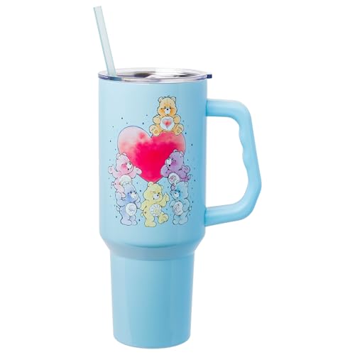 Silver Buffalo Care Bears Watercolor Stainless Steel Tumbler, 40 oz