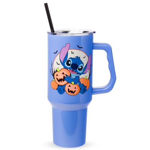 Silver Buffalo Disney Lilo & Stitch, Stainless Steel Tumbler, 40 oz