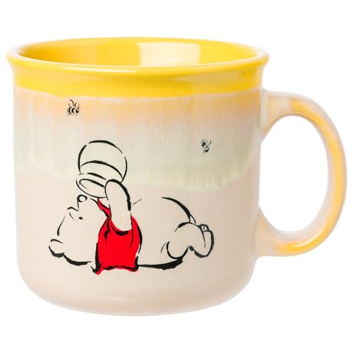 Silver Buffalo Disney Winnie the Pooh Sweet Like Hunny Camper Mug, 20 oz