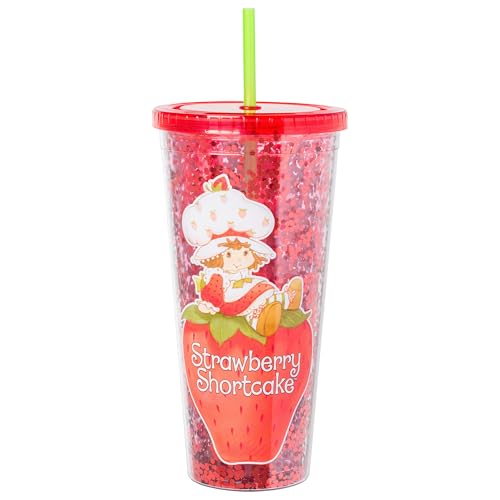 Silver Buffalo Strawberry Shortcake Confetti Cold Cup, 32 oz