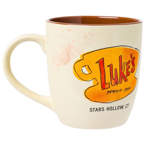 Silver Buffalo Gilmore Girls Ceramic Mug Featuring Luke’s Logo, 18 oz