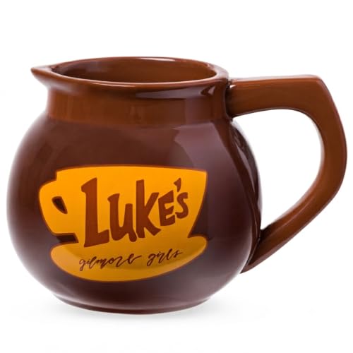 Silver Buffalo Gilmore Girls Luke's Coffee Pot Ceramic 3D Sculpted Mug, 20 oz