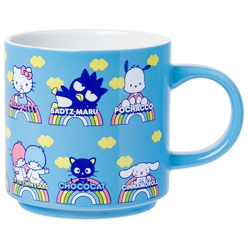 Silver Buffalo Sanrio Hello Kitty & Friends, Stackable Ceramic Mug, 13 oz
