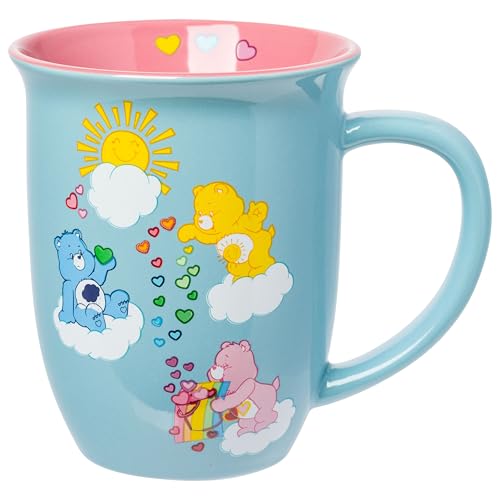 Silver Buffalo Care Bears Sun Shower 16 oz Wide Rim Ceramic Mug