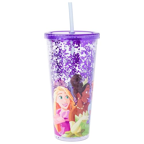 Silver Buffalo Disney Princesses, Plastic Cold Cup, 32 oz
