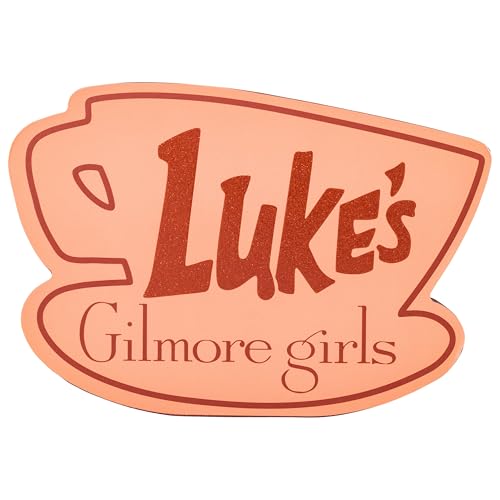 Silver Buffalo Gilmore Girls Luke's Coffee Glitter Large Die Cut MDF Box Wall Sign