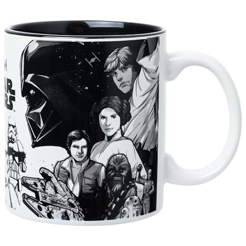 Silver Buffalo Star Wars Collage Jabba Boba, Ceramic Mug, 20 oz