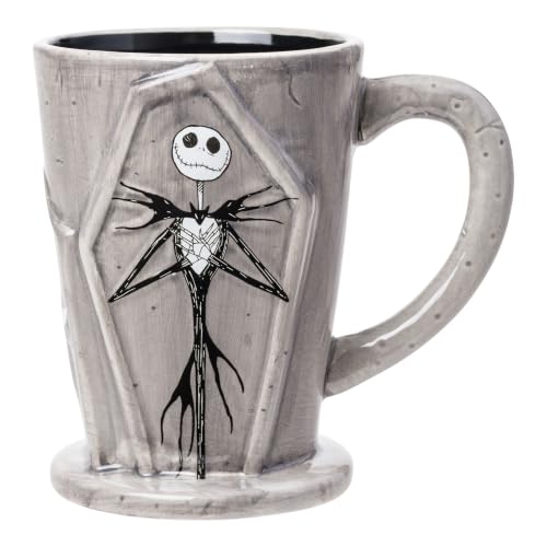 Silver Buffalo Disney Nightmare Before Christmas, 3D Sculpted Mug, 18 oz