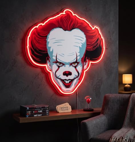 Silver Buffalo It Chapter 2 Pennywise Face Light-Up Die Cut Wall Art