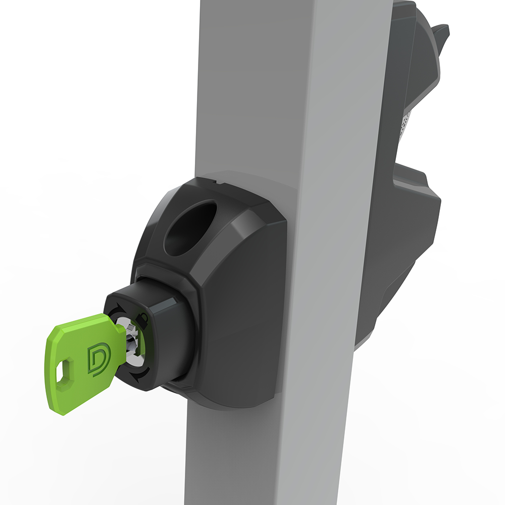 D&D Technologies LokkLatch Plus Gate Latch, Keyed Alike, Black