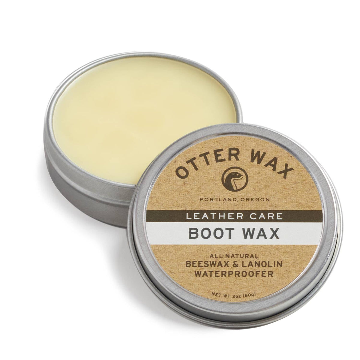 Otter Wax Boot Wax Leather Protector 2 oz tin