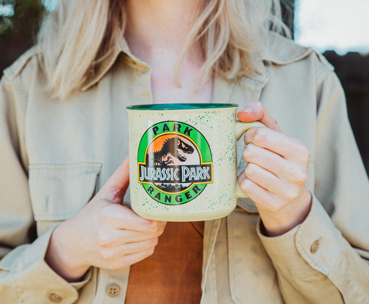 Silver Buffalo Jurassic Park Park Ranger Ceramic Camper Mug, 20 oz — alternate view