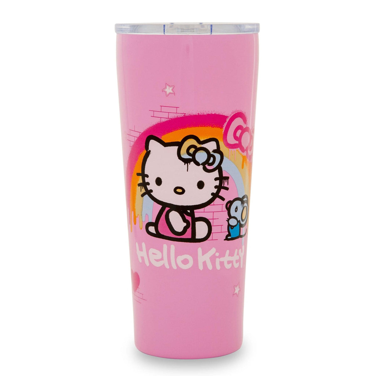 Silver Buffalo Sanrio Graffiti Rainbow Stainless Steel Tumbler, 22 oz