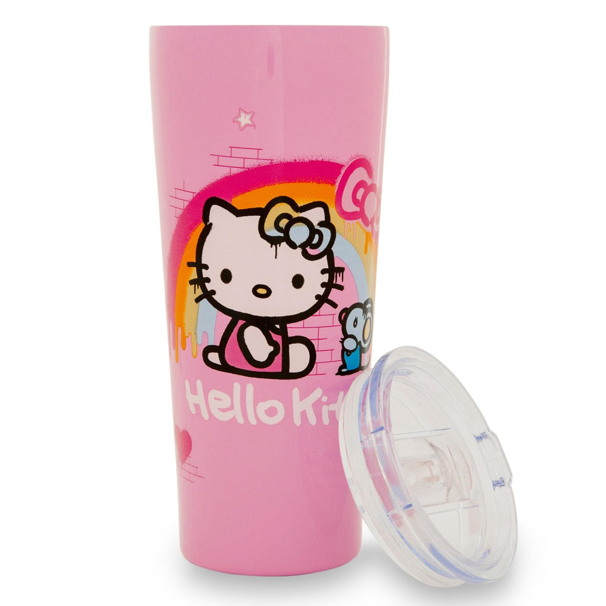 Silver Buffalo Sanrio Graffiti Rainbow Stainless Steel Tumbler, 22 oz — alternate view