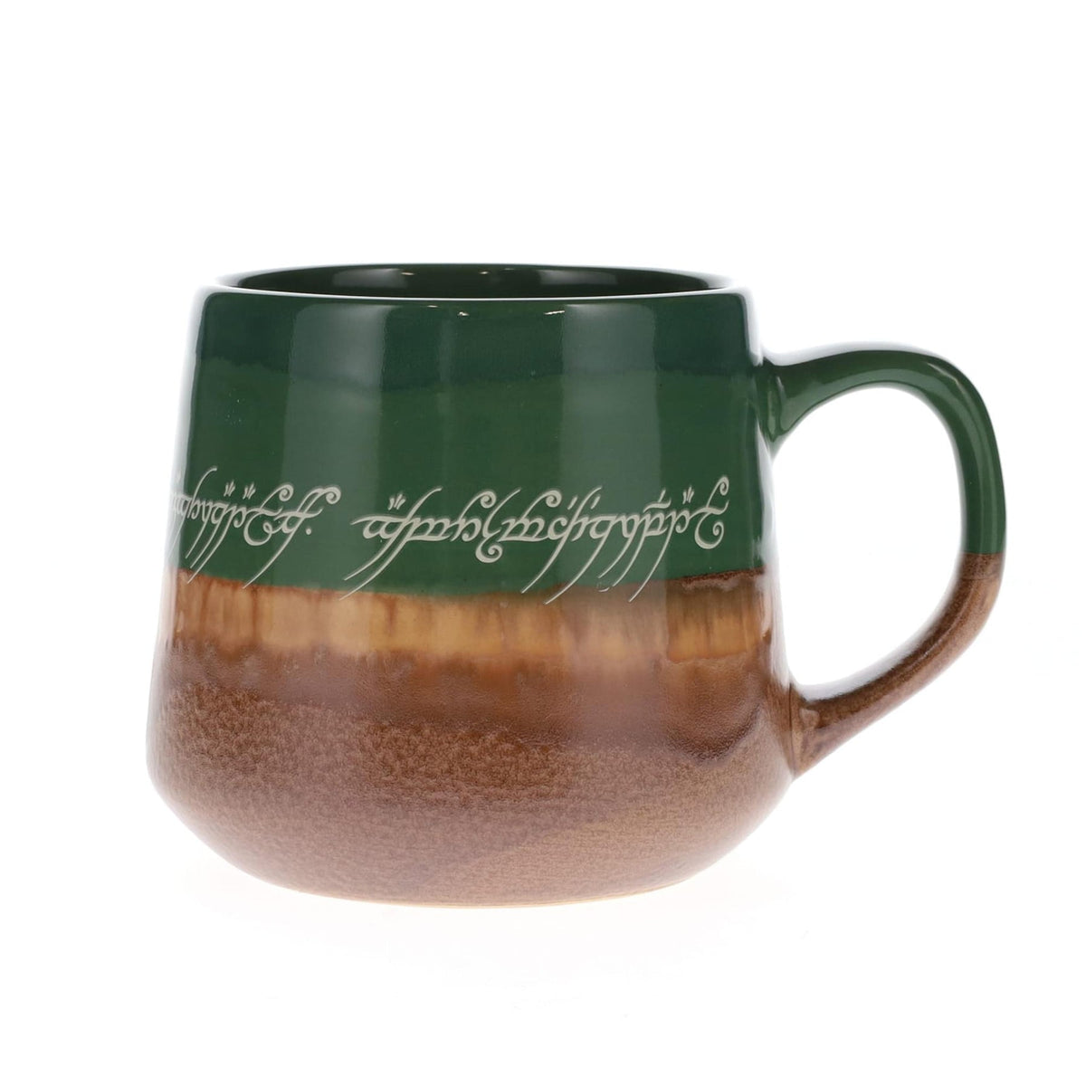 Silver Buffalo The Lord of the Rings Elven Text Reactive Glaze Pottery Mug, 14 oz — alternate view