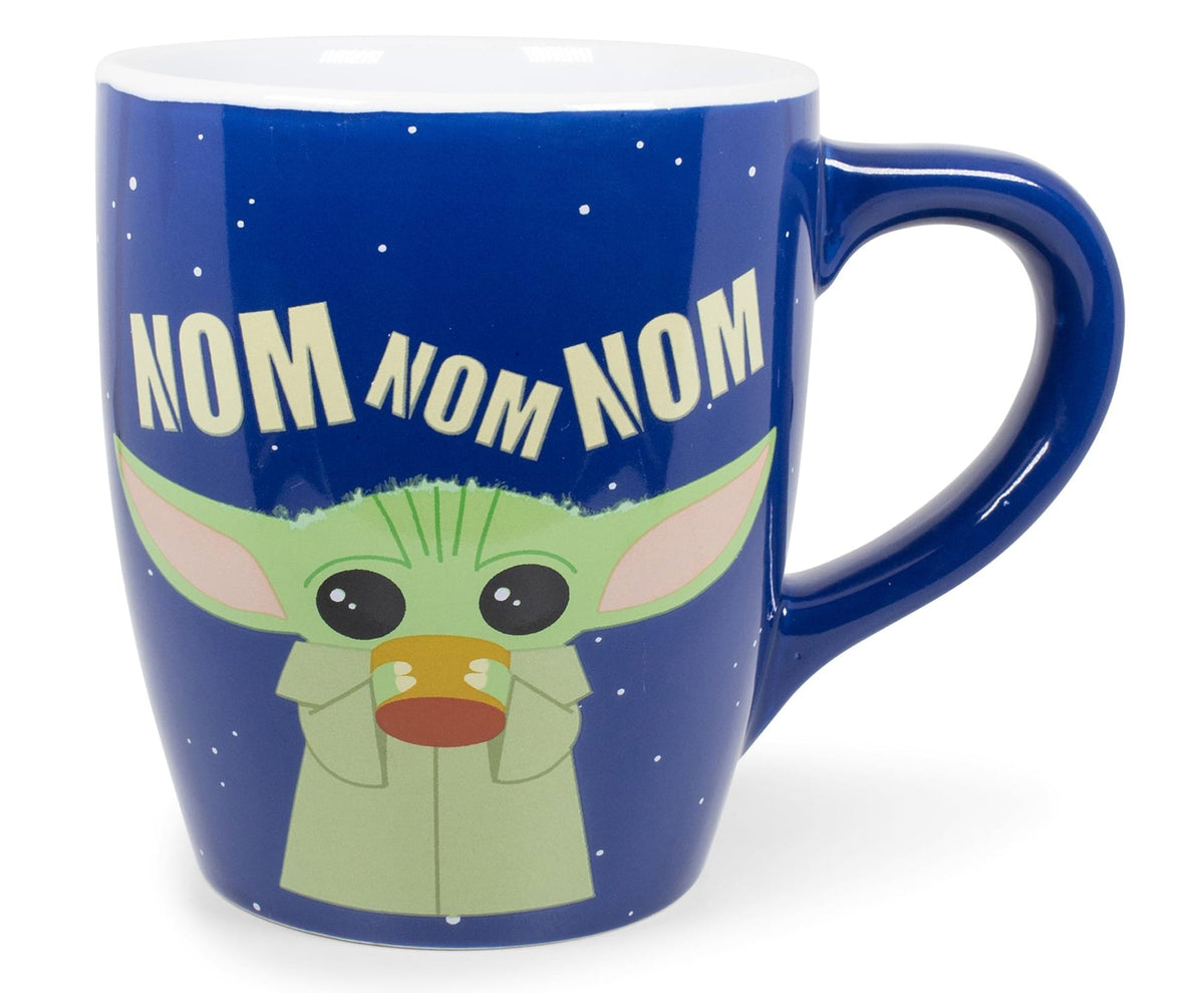 Silver Buffalo Star Wars The Mandalorian Child Nom Jumbo Curved Ceramic Mug, 25-Ounces, 1 Count (Pack of 1)