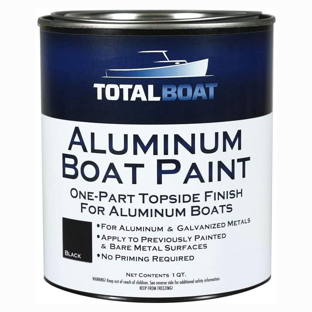 TotalBoat Aluminum Boat Paint, Black, 1 Quart
