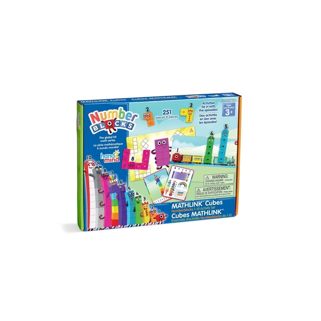 hand2mind Numberblocks MathLink Cubes 1-10 Activity Set
