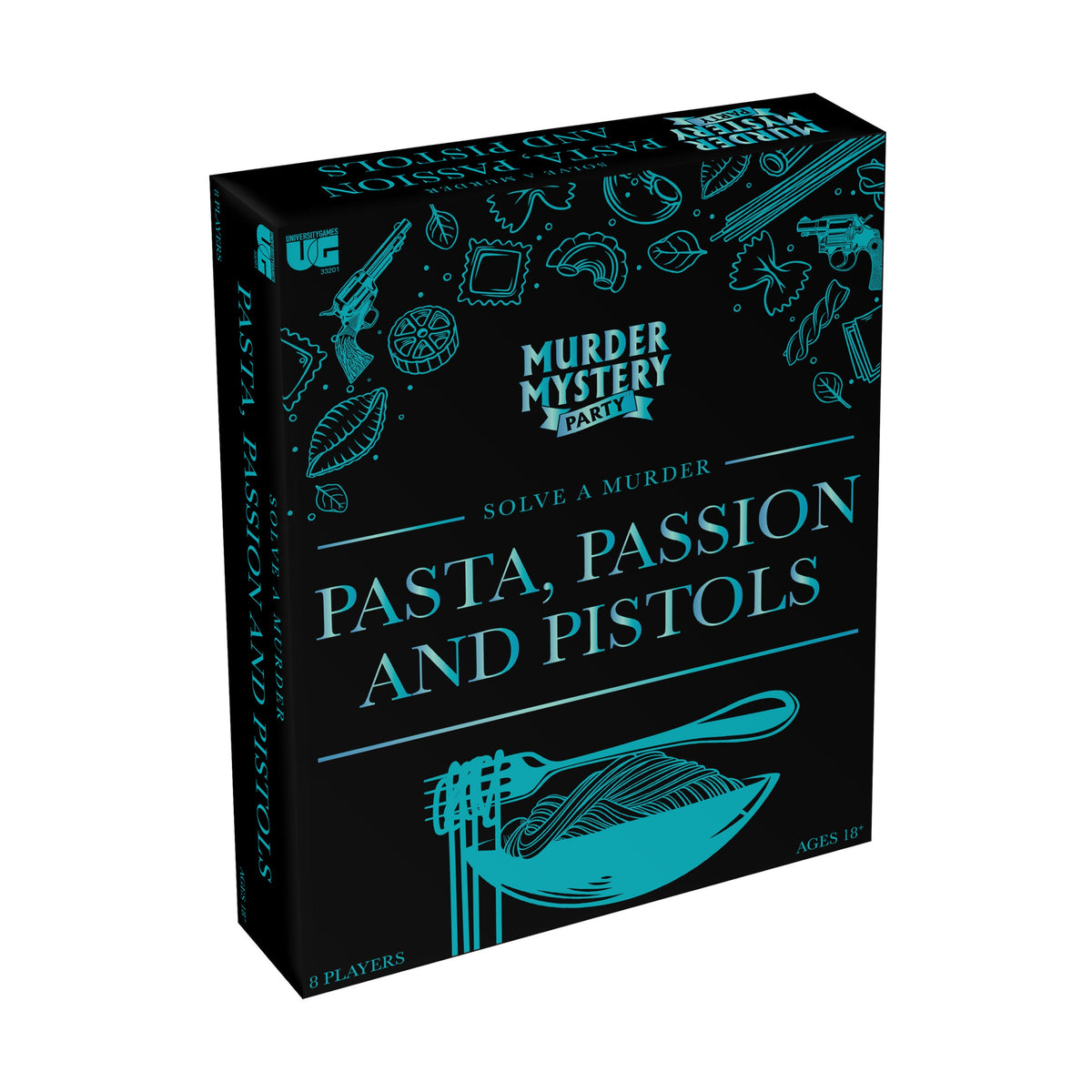 University Games Murder Mystery Party - Pasta, Passion and Pistols